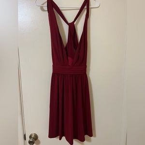 Nasty Gal Burgundy Dress